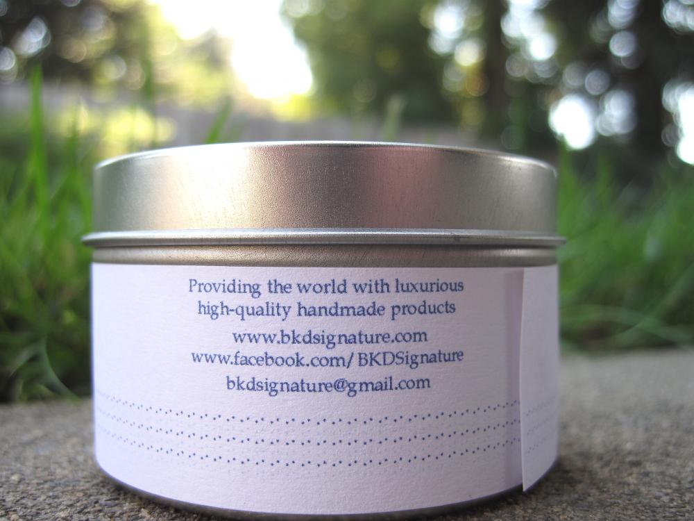 SALE Passionate Kisses Scented Premium Eco Friendly All Natural Vegan Soy Candle 4 oz Round Tin