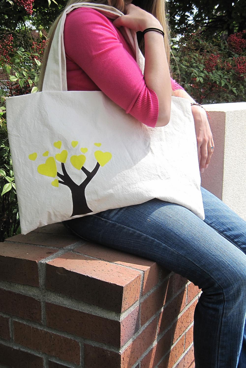 The Friendship Bag in Yellow - BKD Signature Original Design - Listing for TWO Linking Totes